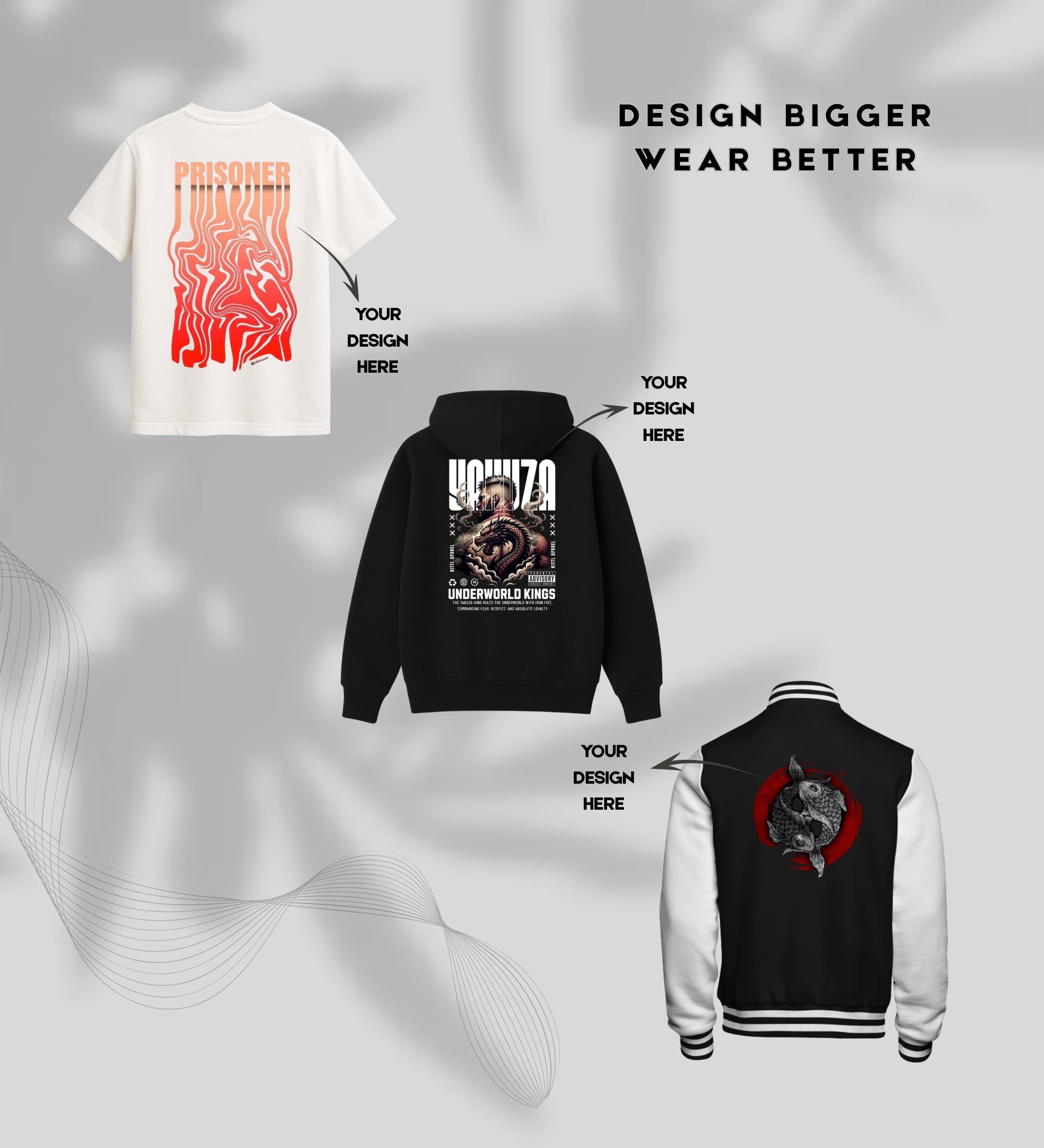 Back Print Customisation for Single-Piece Orders