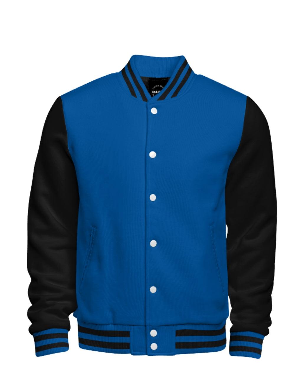 Royal Blue & Black Varsity Jacket