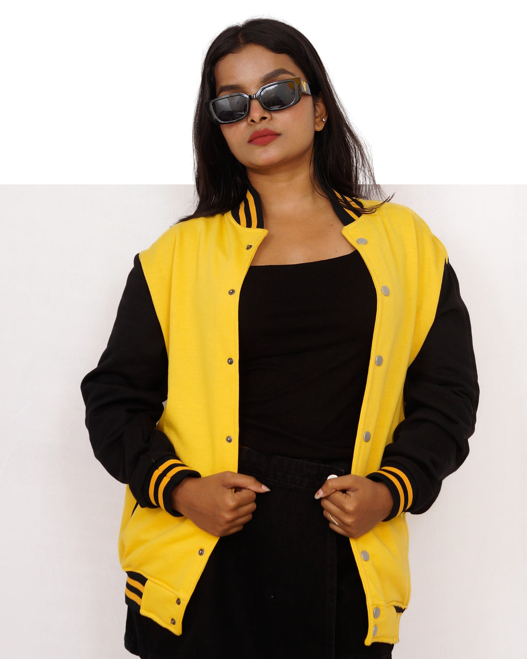 Bright Yellow Varsity Jacket