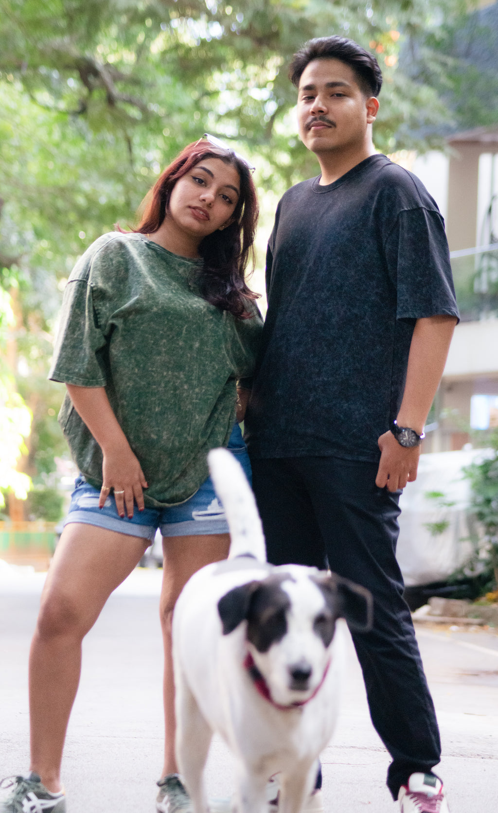 Acid Wash T-Shirts for Couple