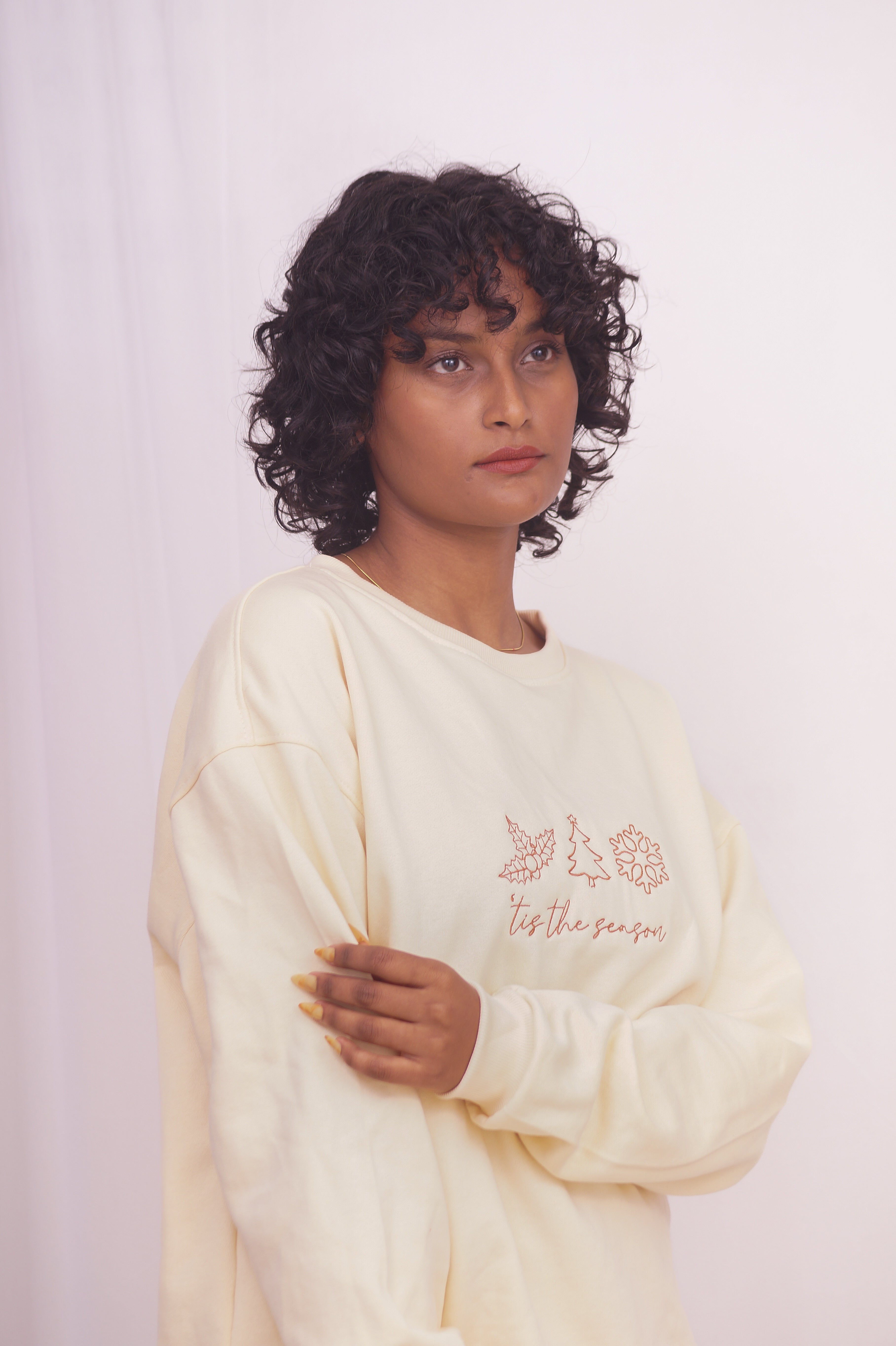 Beige Cozy Christmas Sweatshirt