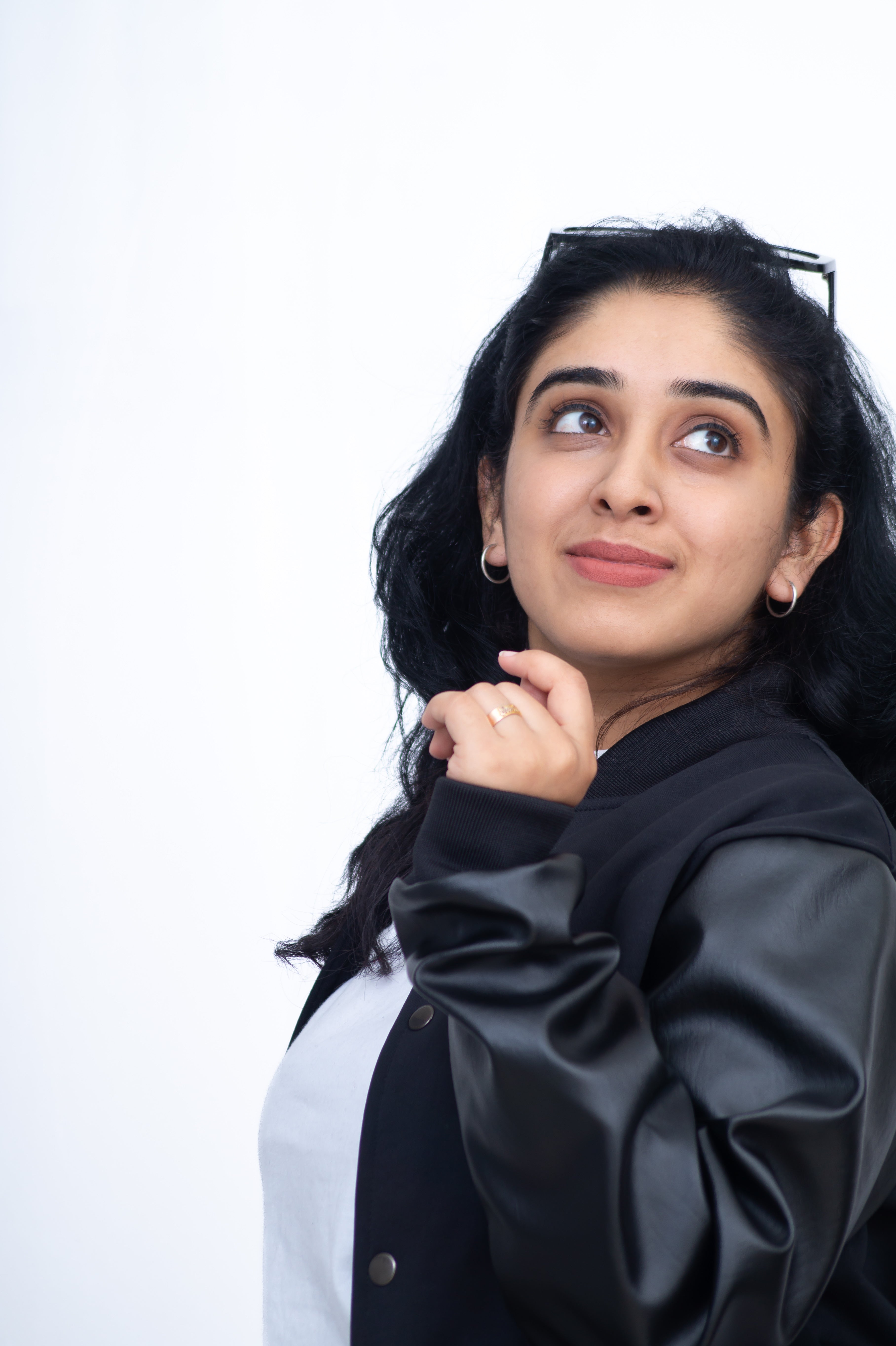 Premium Crop Leather Sleeve Jacket