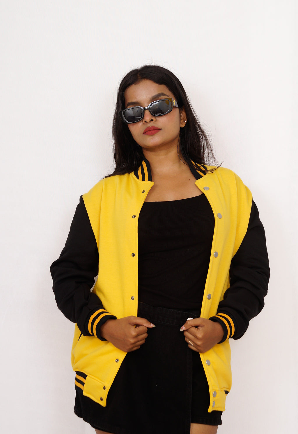 Bright Yellow Varsity Jacket