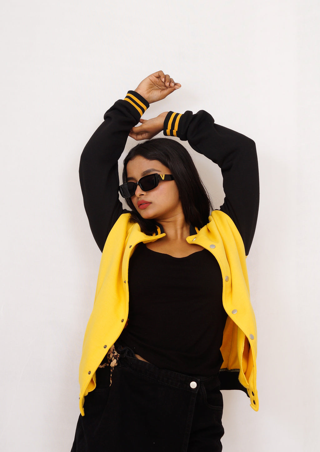Bright Yellow Varsity Jacket