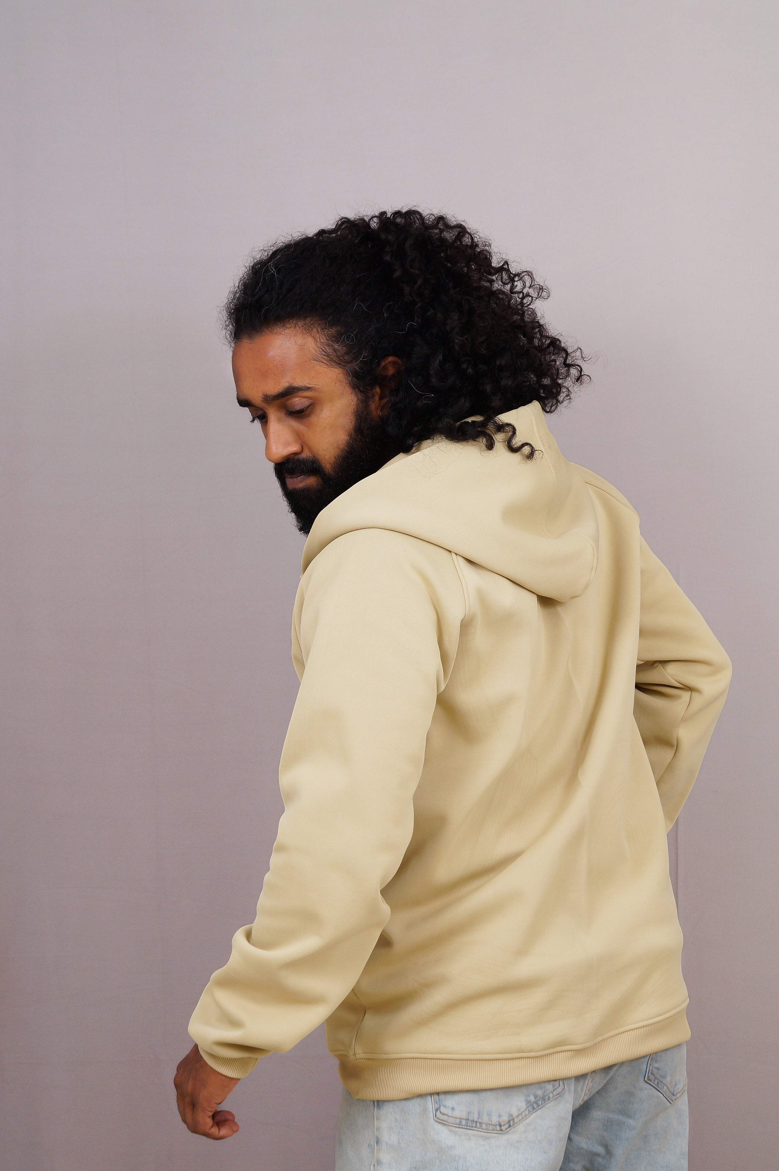 Customised Premium Beige Hoodie