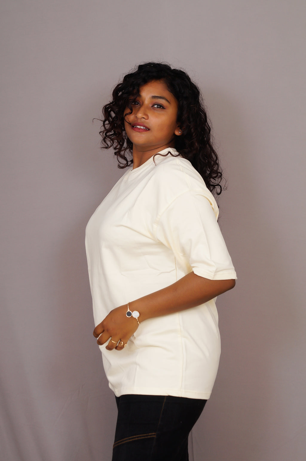 Customised Off White Oversized T-Shirt