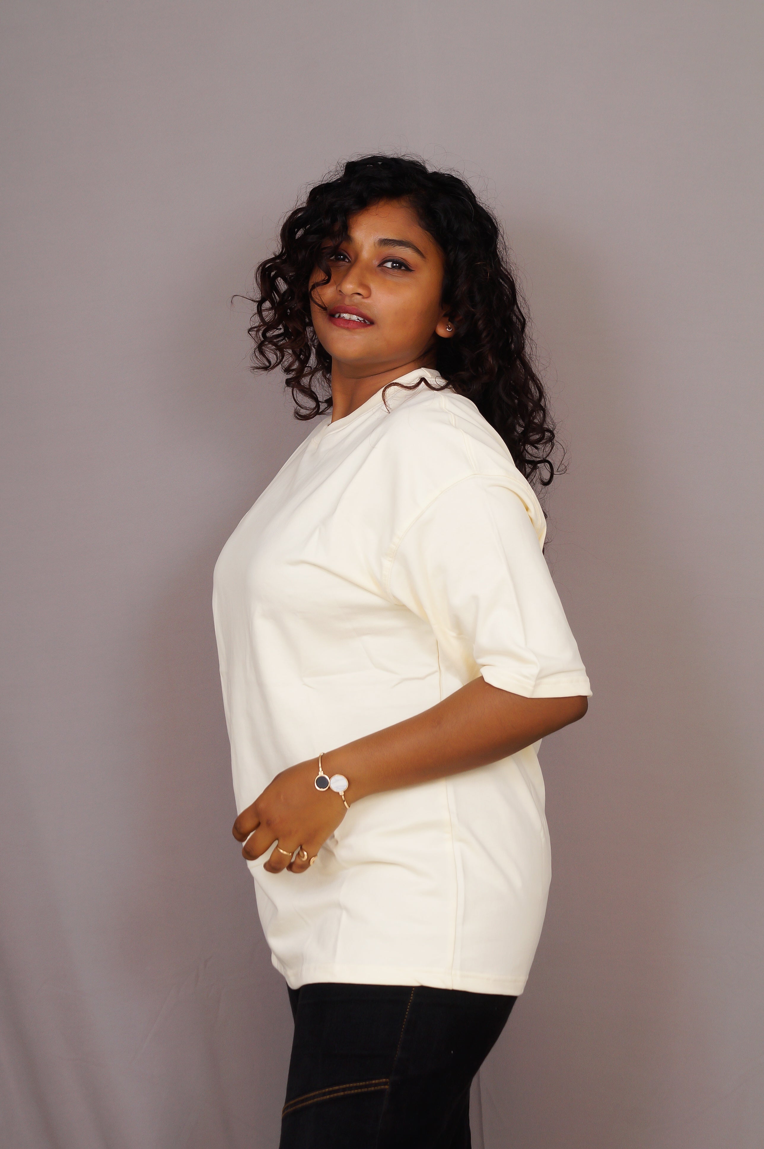 Customised Off White Oversized T-Shirt