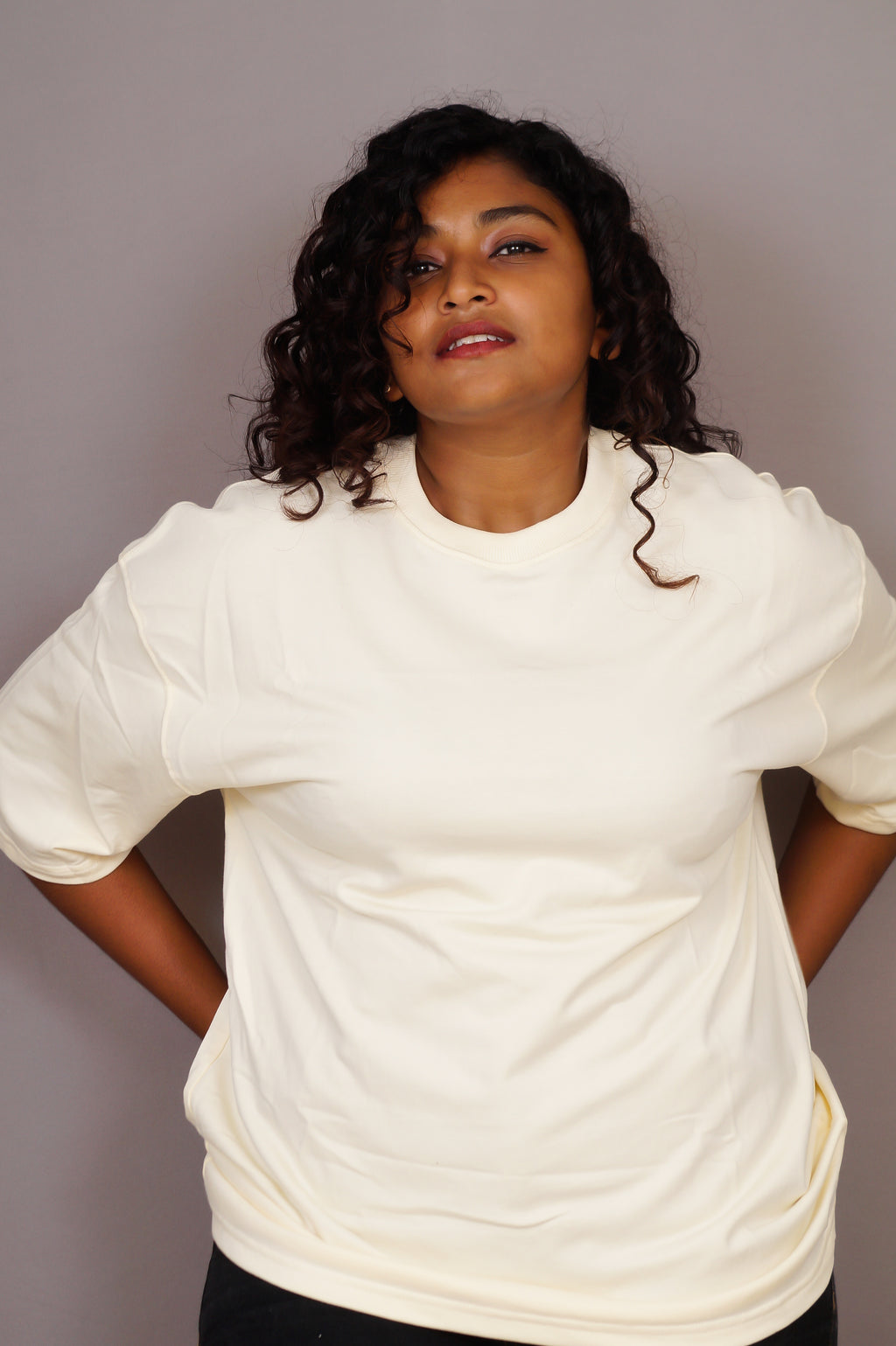 Customised Off White Oversized T-Shirt