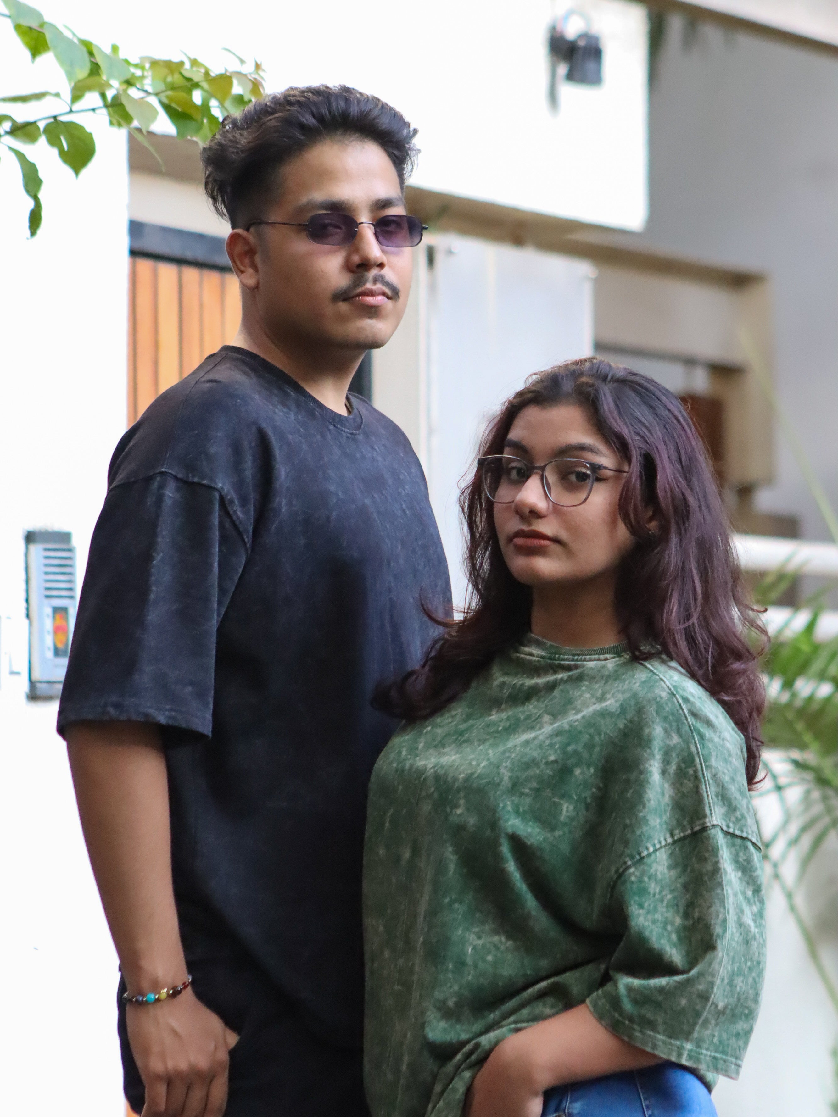 Acid Wash T-Shirts for Couple