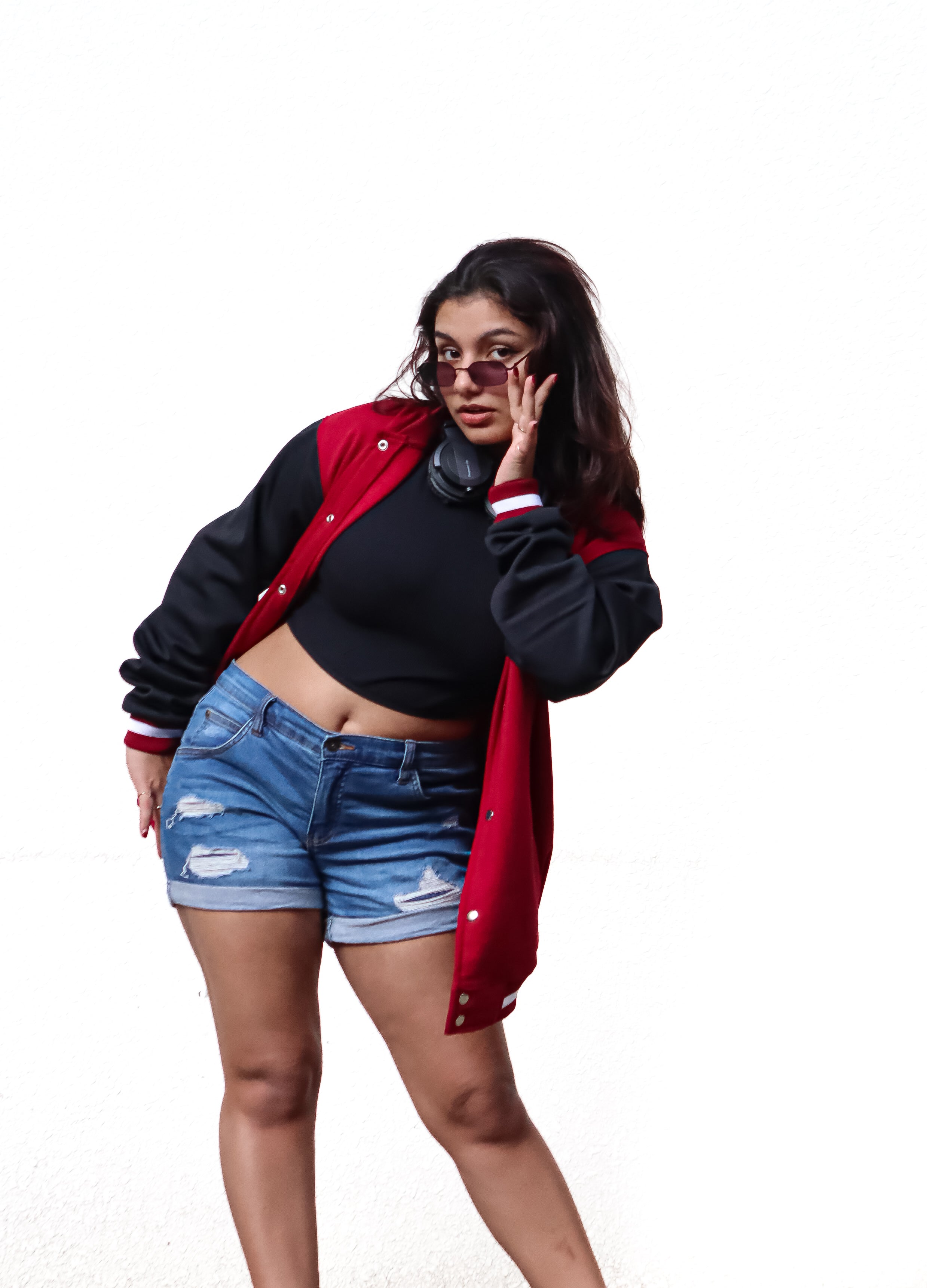 Maroon & Black Varsity Jacket