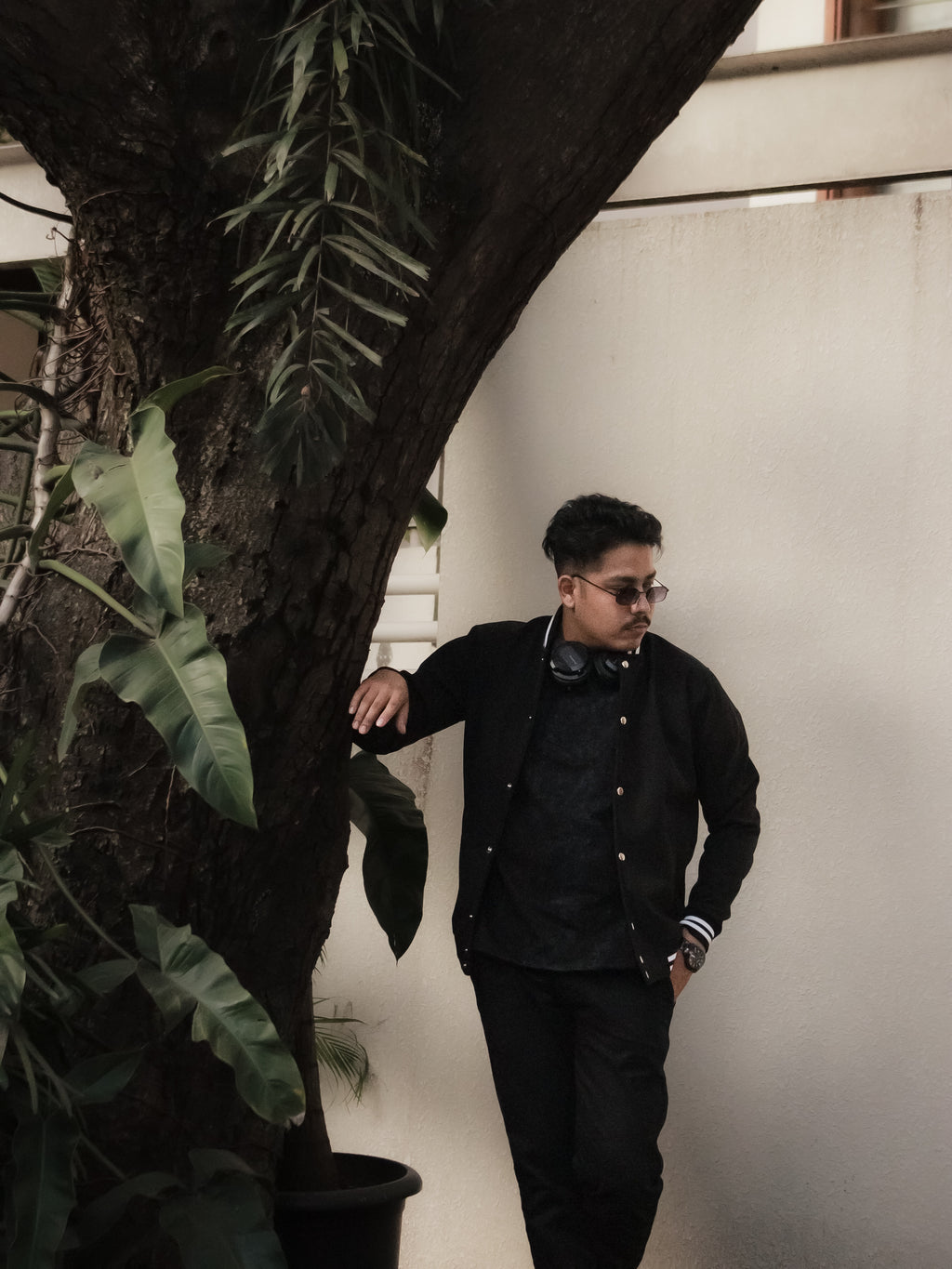 Premium Bond Fleece Black Varsity Jacket