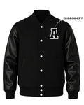 Customised Premium Cotton Jacket with Leather Sleeve