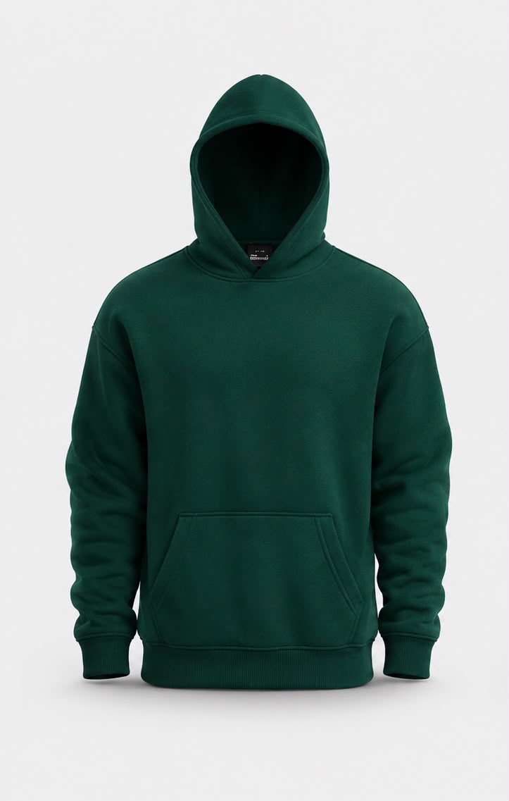 Cottonian Classic Hoodie - Bottle Green